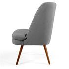 Poltrona Decorativa Sala De Estar Pés Palito Madeira Pérsia C