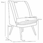 Poltrona Decorativa Sala De Estar Pés Palito Megara Rústico A