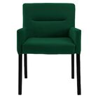 Poltrona Decorativa Sala De Estar Pés Preto Vicenza Veludo Ve