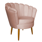 Poltrona Decorativa Sala De Estar Pétala Veludo - Montanaris