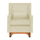 Poltrona Decorativa Sala De Estar Quarto Amamentação Mais Puf