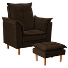 Poltrona Decorativa Sala De Estar Quarto Leitura Ibiza Suede