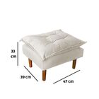 Poltrona Decorativa Sala De Estar Quarto Leitura Ibiza Suede