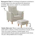 Poltrona Decorativa Sala De Estar Quarto Leitura Ibiza Suede