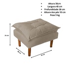 Poltrona Decorativa Sala De Estar Quarto Leitura Paris Suede