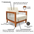 Poltrona Decorativa Sala De Estar Recepção Escritório Chicago