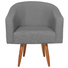 Poltrona Decorativa Sala De Estar Recepção Luiza Pés Palito S