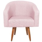 Poltrona Decorativa Sala De Estar Recepção Luiza Pés Palito S