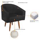 Poltrona Decorativa Sala De Estar Recepção Luiza Pés Palito S