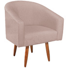 Poltrona Decorativa Sala De Estar Recepção Luiza Pés Palito S