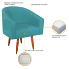 Poltrona Decorativa Sala De Estar Recepção Luiza Pés Palito S