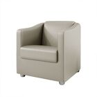 Poltrona Decorativa Sala De Estar Recepção Malu Corino Bege