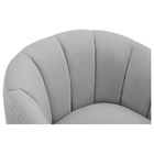 Poltrona Decorativa Sala De Estar Recepção Mavie Base De Ferr