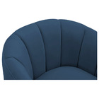 Poltrona Decorativa Sala De Estar Recepção Mavie Base De Ferr