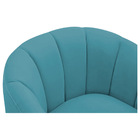 Poltrona Decorativa Sala De Estar Recepção Mavie Base De Ferr