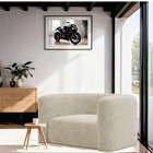 Poltrona Decorativa Sala De Estar Recepção Melina Bouclé - Am