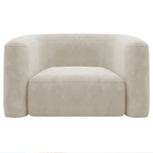 Poltrona Decorativa Sala De Estar Recepção Melina Linho - Ama