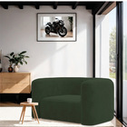 Poltrona Decorativa Sala De Estar Recepção Melina Linho - Ama