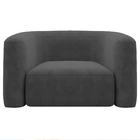 Poltrona Decorativa Sala De Estar Recepção Melina Linho - Doc