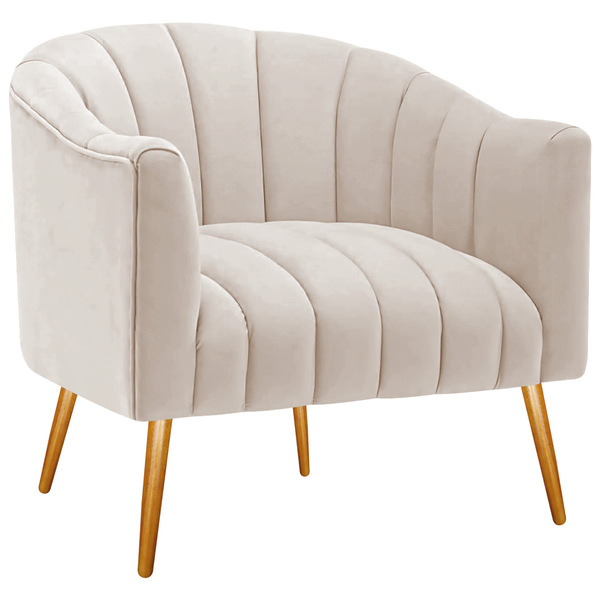 Poltrona Decorativa Sala De Estar Recepção Senna Linho - Doce