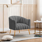 Poltrona Decorativa Sala De Estar Recepção Senna Linho - Doce