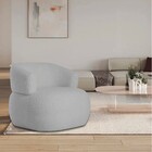 Poltrona Decorativa Sala De Estar Recepção Suiça Linho - Doce