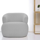 Poltrona Decorativa Sala De Estar Recepção Suiça Linho - Doce