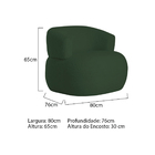 Poltrona Decorativa Sala De Estar Recepção Suiça Linho - Doce