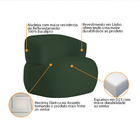 Poltrona Decorativa Sala De Estar Recepção Suiça Linho - Doce