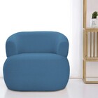 Poltrona Decorativa Sala De Estar Recepção Suiça Linho - Doce