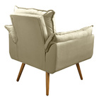 Poltrona Decorativa Sala De Estar Recepção Vicky Pés Palito S