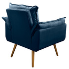 Poltrona Decorativa Sala De Estar Recepção Vicky Pés Palito V