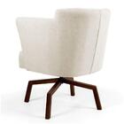 Poltrona Decorativa Sala De Estar Sabrina Base Ka Giratória I