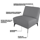 Poltrona Decorativa Sala De Estar Sem Braço Frances Confort C