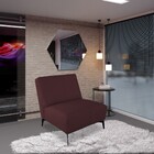 Poltrona Decorativa Sala De Estar Sem Braço Frances Confort C