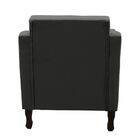 Poltrona Decorativa Sala De Estar Sofia Recepção Suede Cinza