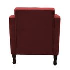 Poltrona Decorativa Sala De Estar Sofia Suede Vermelho