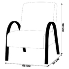 Poltrona Decorativa Sala De Estar Tropez Pu Sintético Preto G