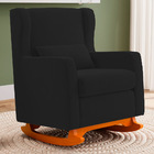 Poltrona Decorativa Sala De Estar Zoe Com Base Balanço Suede