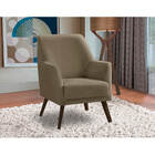 Poltrona Decorativa Sala De Jantar Magali Lisa Veludo Bege Ca