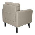 Poltrona Decorativa Sala E Escritorio Bahamas Linho Matrix