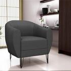 Poltrona Decorativa Sala Escritório Kansas Matrix Preto