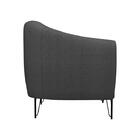 Poltrona Decorativa Sala Escritório Kansas Matrix Preto