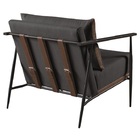 Poltrona Decorativa Sala Estar Alice Linho Preto 13t