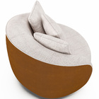 Poltrona Decorativa Sala Estar Base Giratória Witta M03 Courí