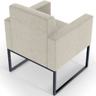 Poltrona Decorativa Sala Estar E Recepção Base Fixa De Metal