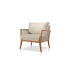 Poltrona Decorativa Sala Estar Jade Linho Off White