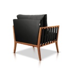 Poltrona Decorativa Sala Estar Jade Suede Preto 15