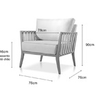 Poltrona Decorativa Sala Estar Jade Veludo Marrom 17