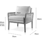 Poltrona Decorativa Sala Estar Julia Linho Offwhite 01t